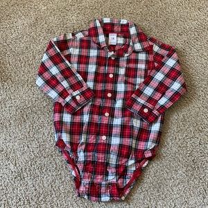 Carter’s Plaid Button-Front Bodysuit